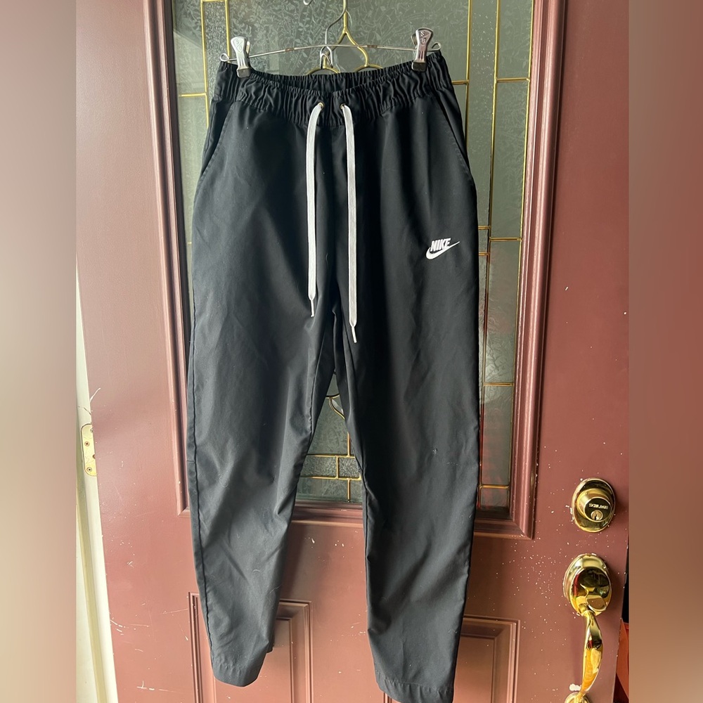 Nike Black Twill pants with White Logo